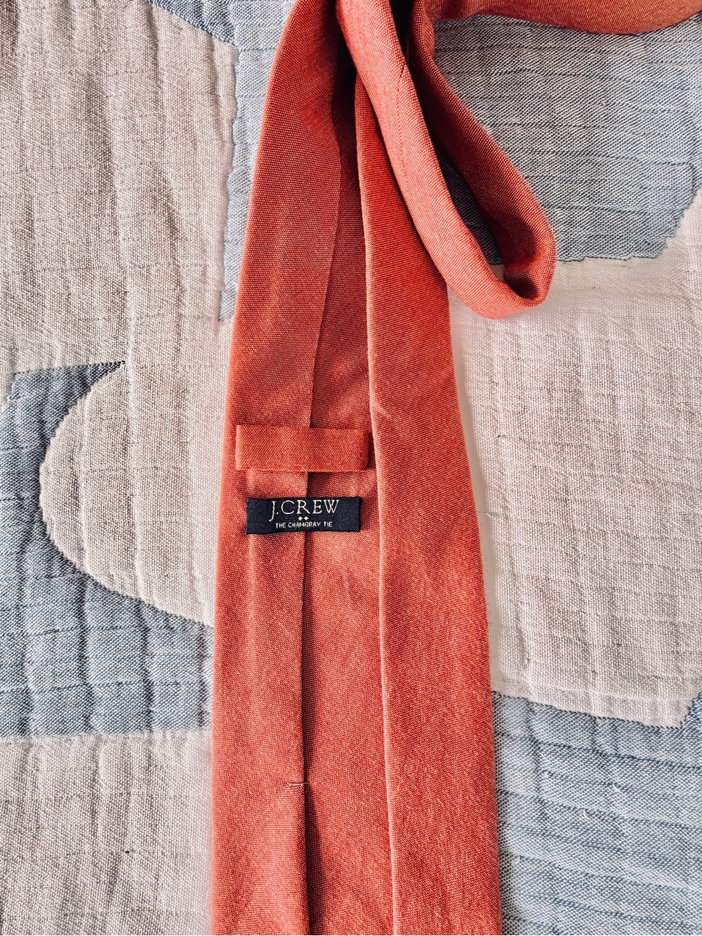 J.Crew Factory Red Chambray Tie